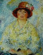 Pierre Auguste Renoir Portrait of Madame Renoir oil painting artist